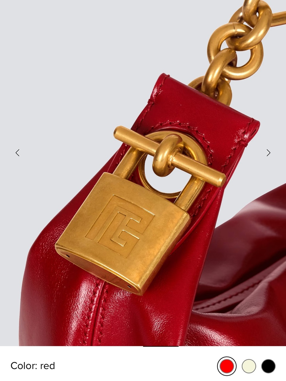 Balmain Sync Mini bag in Red - Picture 3 of 6